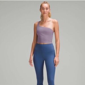 Lululemon Ribbed Nulu Asymmetrical Yoga Tank Top Purple
